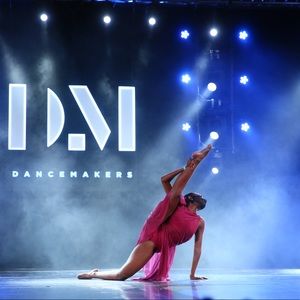 Maroon dance costume.